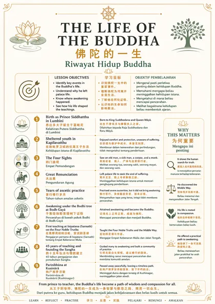The Life of the Buddha — Timeline Guide