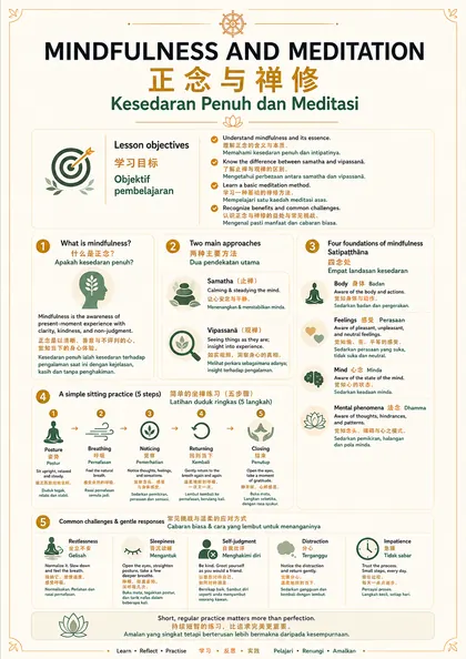 Mindfulness and Meditation — Lesson Guide
